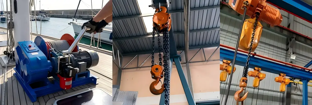 lifting chain hoist application