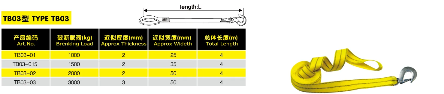 car towing belt